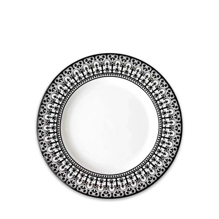 Matriarch Black & White Porcelain Salad Plate