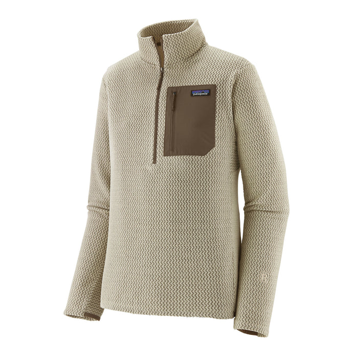 Patagonia Mens R1® Air Fleece Zip-Neck Pelican