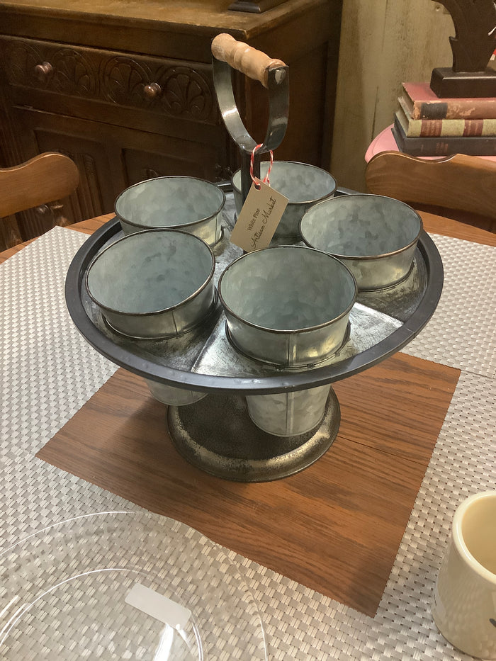 Metal bin caddy