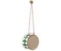 Metal ornament, Large drum - Dark green