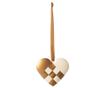 Metal ornament, Small heart - Gold