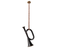 Metal ornament, Trumpet - Anthracite