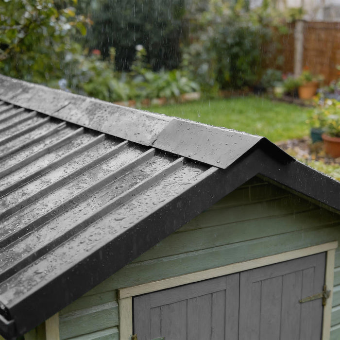 Metal Roofing Ridge Caps - 30 x 60cm - Anthracite - Pack of 5