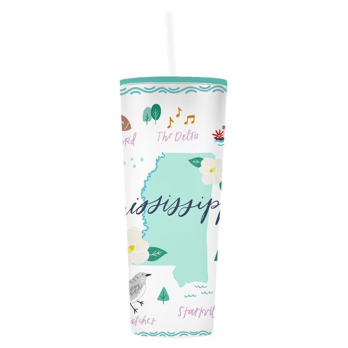 MISSISSIPPI STRAW TUMBLER