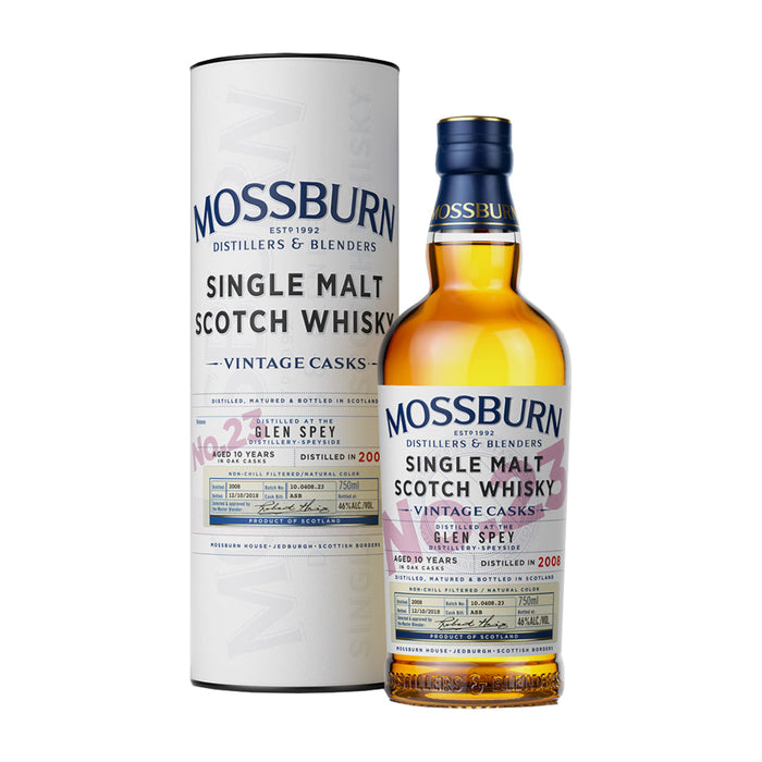 Mossburn No. 23 Glen Spey 10 Year Scotch Whisky Scotch Whisky Mossburn Whisky