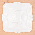 MS EMBOSSED SQUARE PLATTER