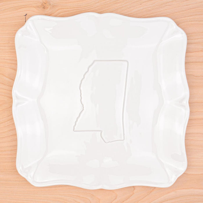 MS EMBOSSED SQUARE PLATTER