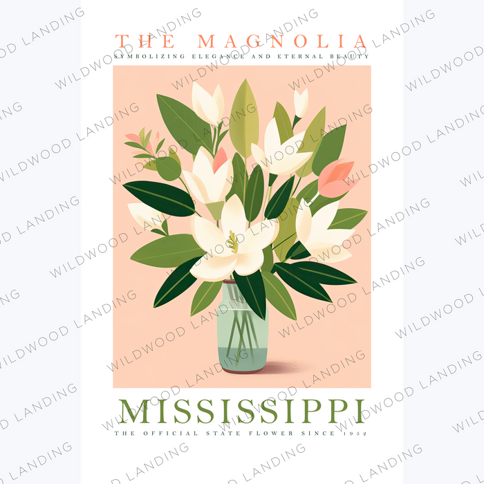MS STATE FLOWER FRINGE TOWEL