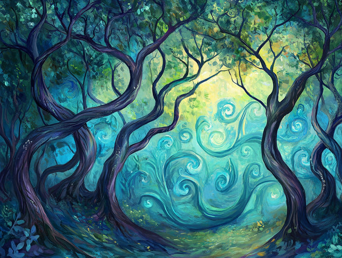 Mystic Woods in Swirling Colors