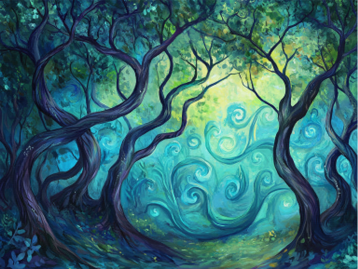 Mystic Woods in Swirling Colors