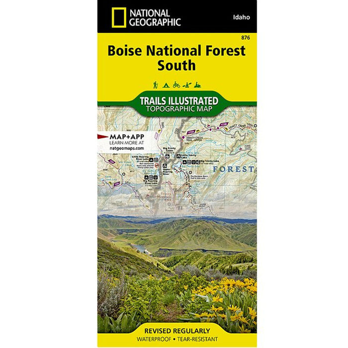 Hiking Idaho National Geographic Boise National Forest South Map Boise National Forest South Map