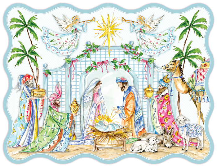 NATIVITY SCENE PAPER PLACEMAT