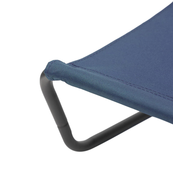 Navy Folding Beach Lounger