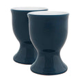 Navy Stoneware Egg Cups - Pack of Two