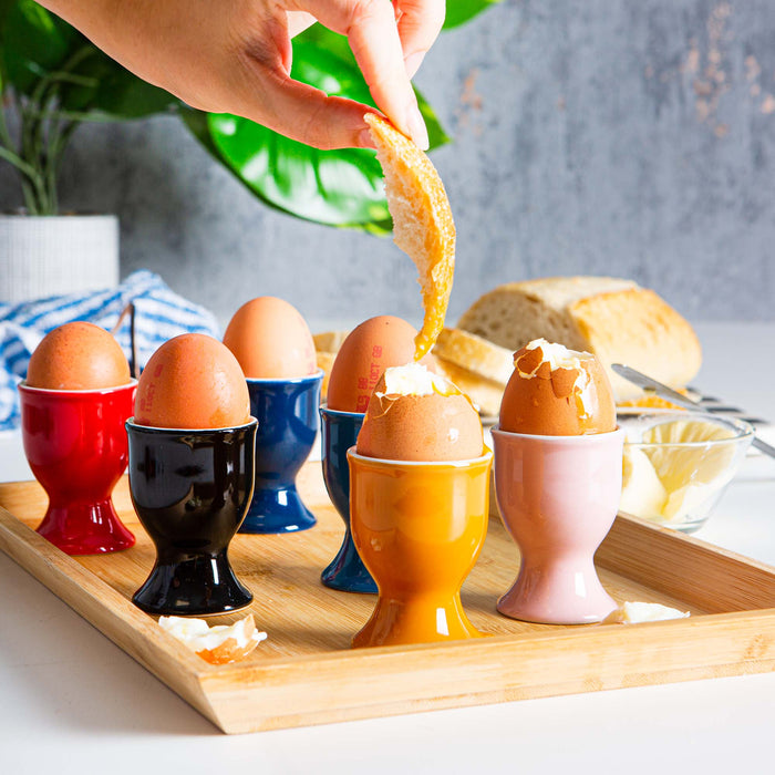 Navy Stoneware Egg Cups - Pack of Two