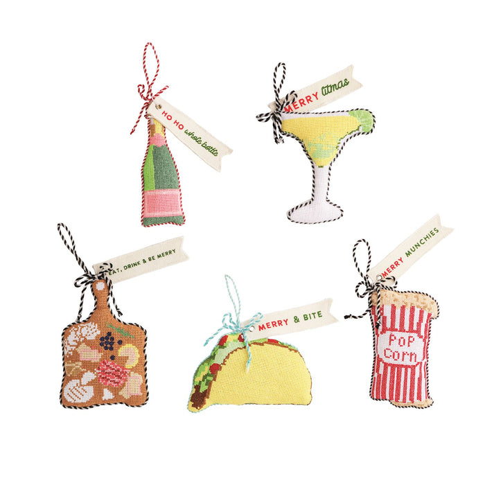 NEEDLEPOINT FIGURAL ORNAMENTS