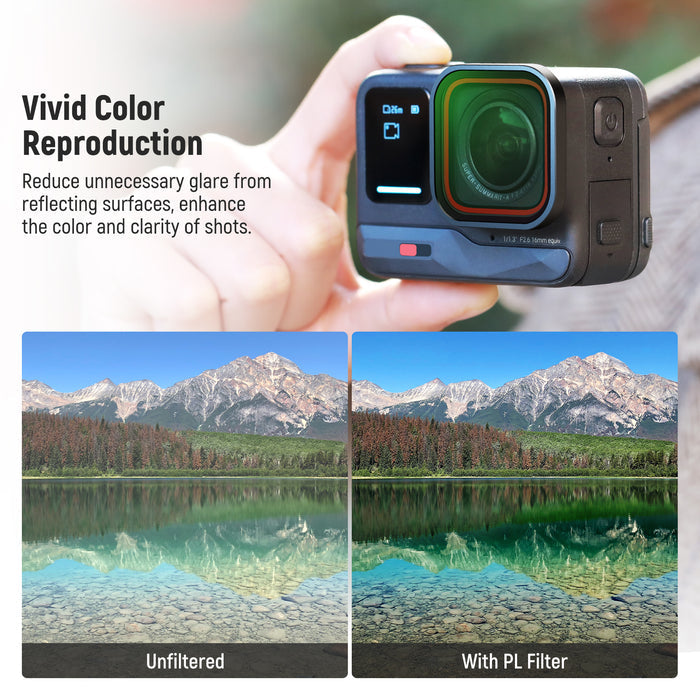 NEEWER FL-85 ND/PL Filter can enhance the color nd clarity of shots.