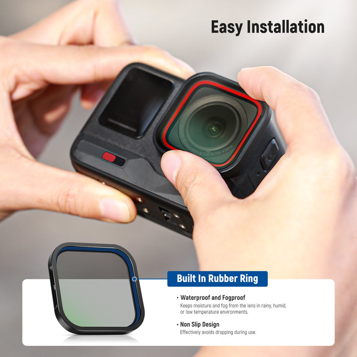 NEEWER FL-85 ND/PL Filter is built with a rubber ring.