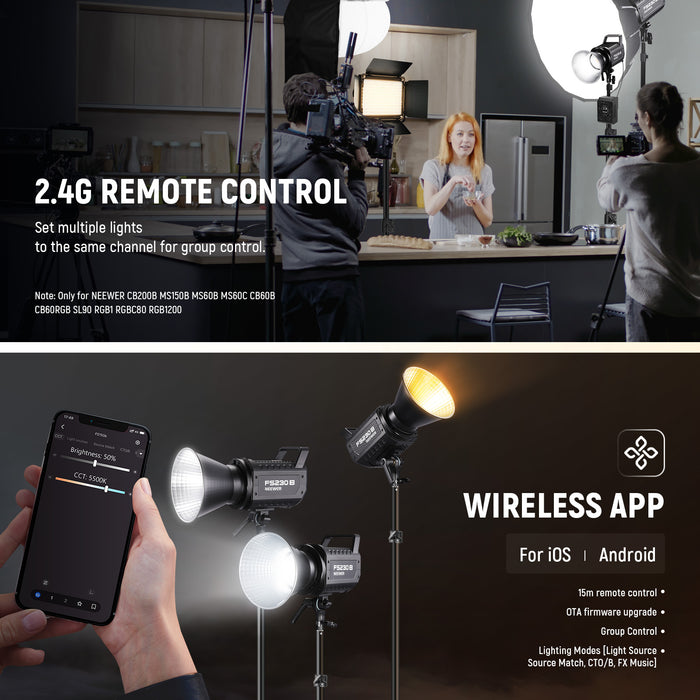 Methods for Controlling NEEWER FS230B Bi Color LED Video Light