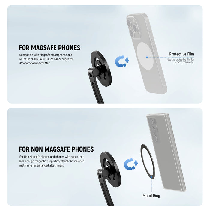 The magnetic quick release mount adapter forges with strong N52 magnets