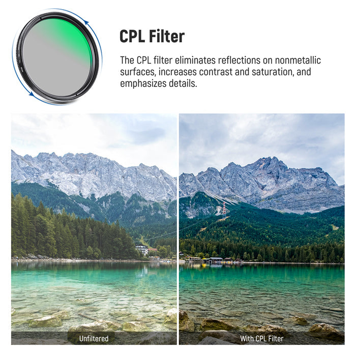 NEEWER NW SERIES A UV&CPL&ND4 Lens Filter Kit