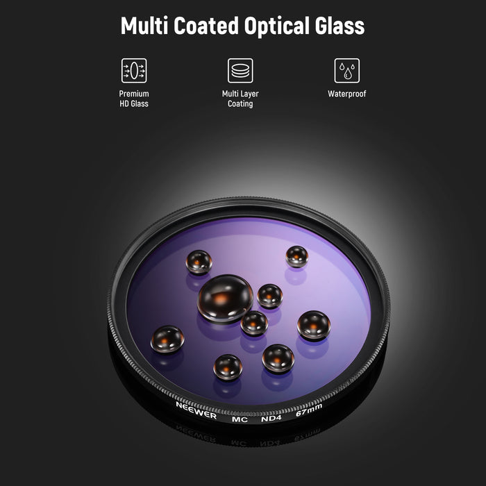 NEEWER NW SERIES A UV&CPL&ND4 Lens Filter Kit