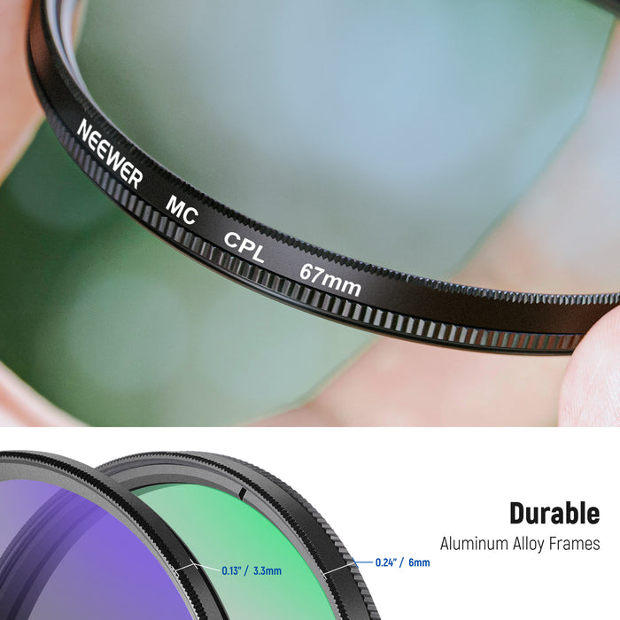 NEEWER NW SERIES A UV&CPL&ND4 Lens Filter Kit
