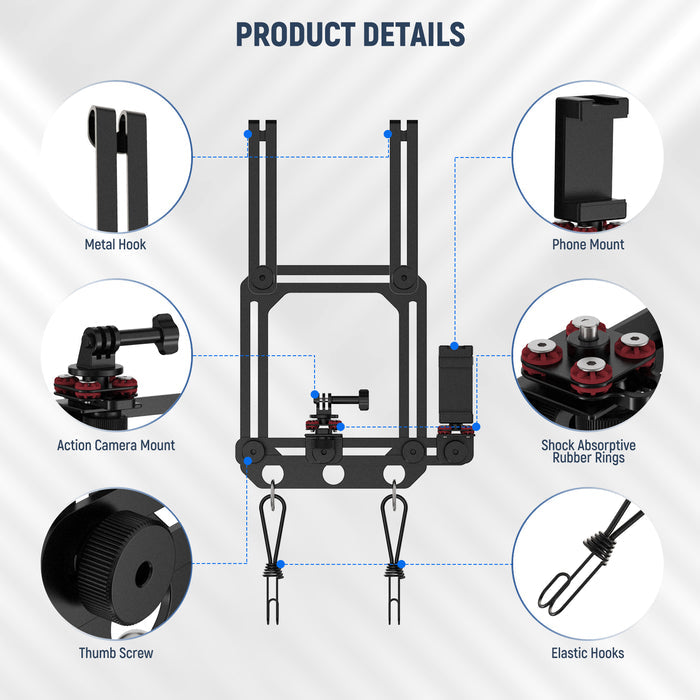 Product detail of the NEEWER PA022 Fence Action Camera Mount