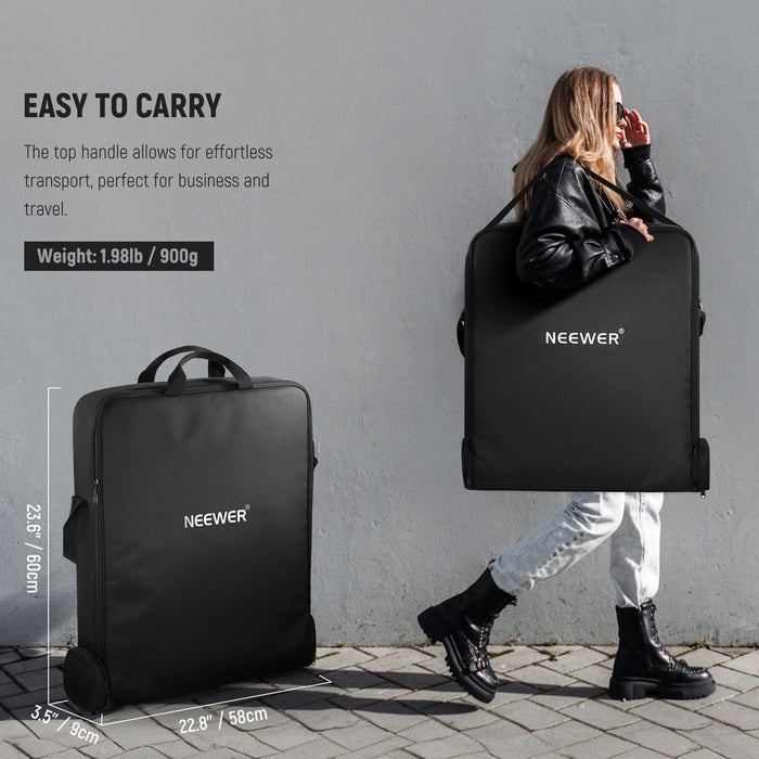 NEEWER RU-009 Ring Light Carrying Bag is easy to carry.