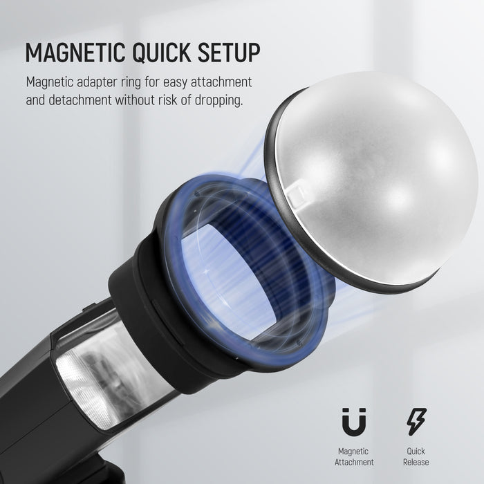 NEEWER SFR2 magnetic adapter ring for easy attachment