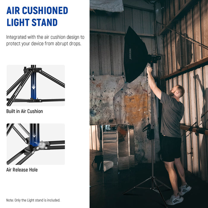 NEEWER ST-280AC Heavy Duty Light Stand features the air cushion design.
