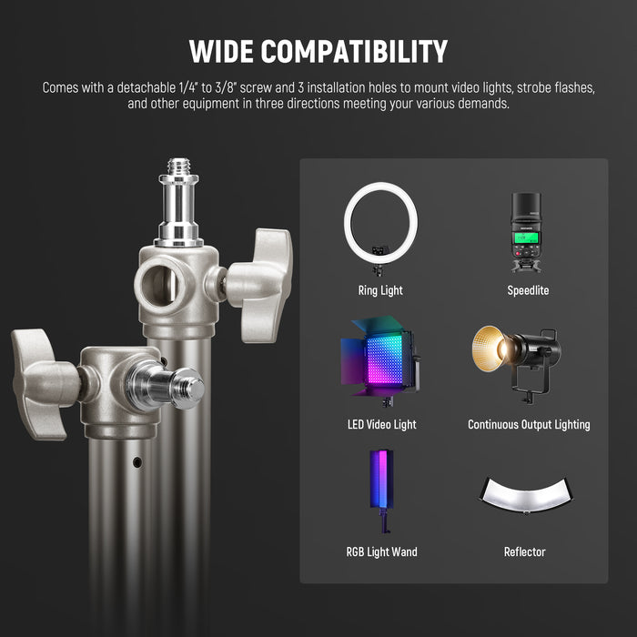 Wide Compatibility of the NEEWER ST98SS Heavy Duty Light Stand
