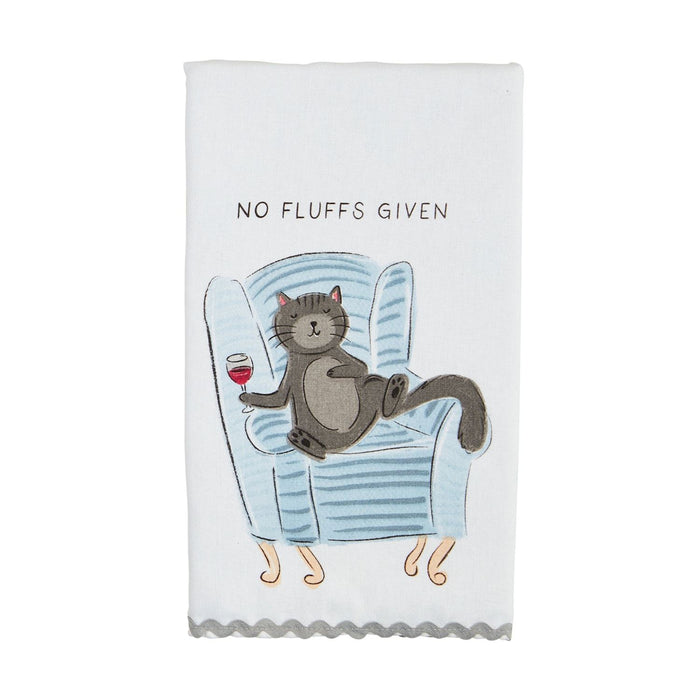 NO FLUFFS GIVEN TOWEL