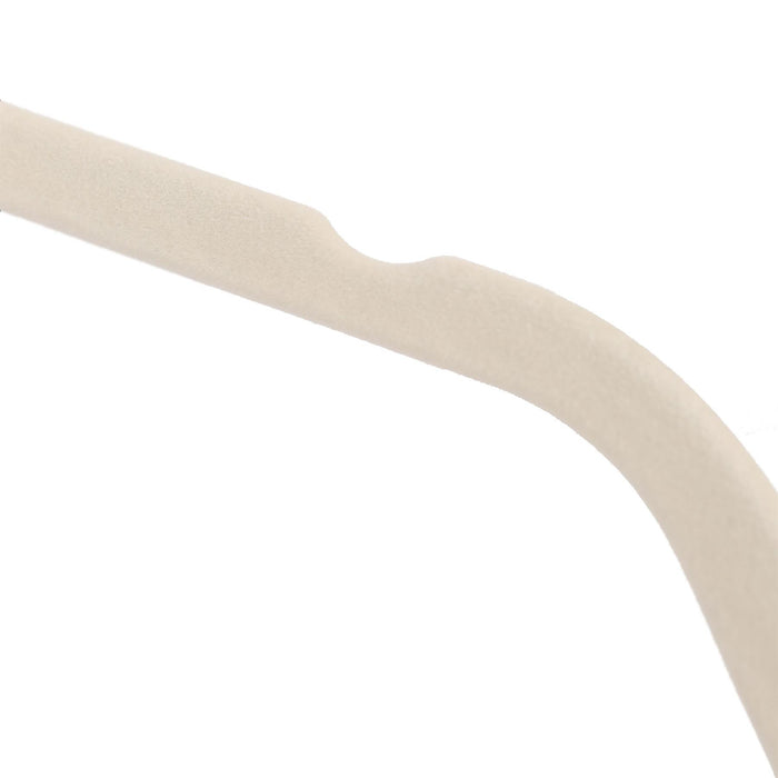 Non-Slip Ivory Velvet Hangers - 45cm - Pack of 25