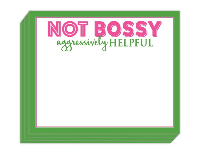 NOT BOSSY SHORT STACK NOTE PAD