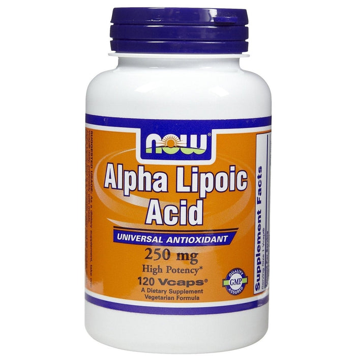 Now Foods Alpha Lipoic Acid 250 mg 120 Vcaps - 3043 - The Oasis of Health