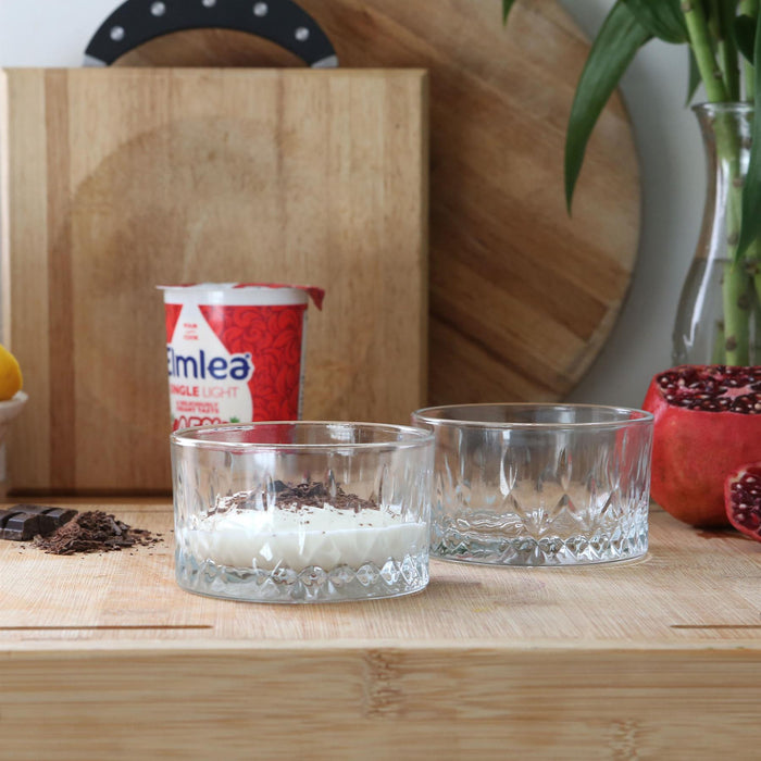 Odin Glass Snack Bowls - 9.5cm - Pack of Two
