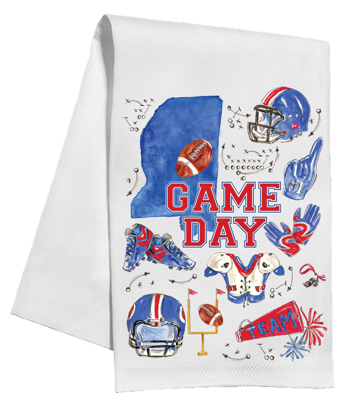 OLE MISS GAME DAY KITCHEN TOWEL