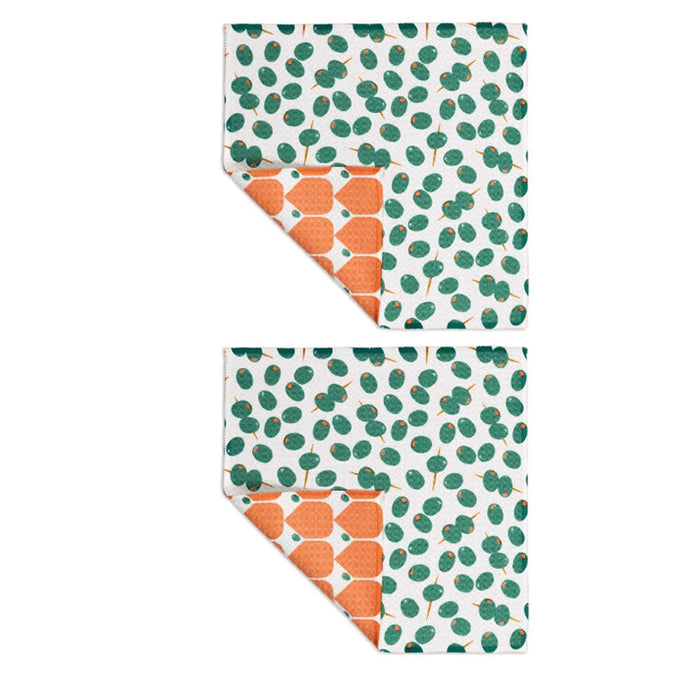 OLIVE TWIST VIBE DISHCLOTHS, SET of 2