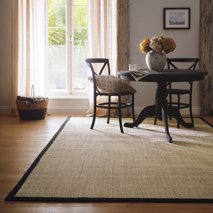 Origins Sisal Light Beige with Black Border