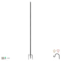 Outdoor Iron Festoon Pole - 0.6-2.5M - Black