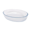 Optical Oval Glass Oven Dish - 26cm x 17cm
