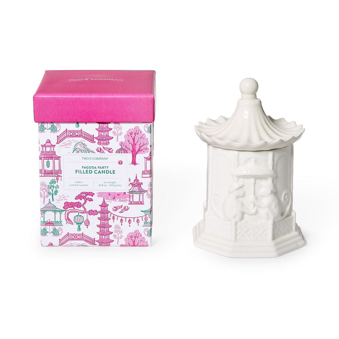 PAGODA AMBER SCENTED CANDLE