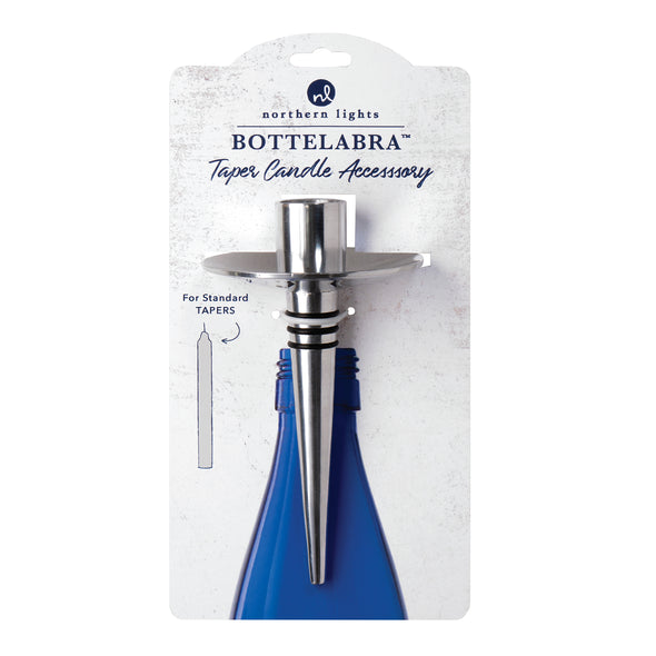 PEWTER BOTTELABRA