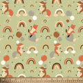Pillowcase - Foxes and Rainbows Flannel