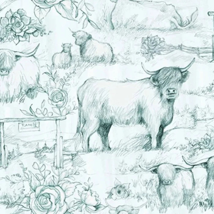 Pillowcase - Highland Ranch Ranch Toile Cotton