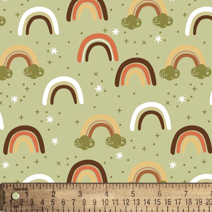 Pillowcase - Rainbow Scatter Flannel
