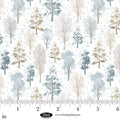Pillowcase - Winter Whispers Trees Cream Cotton