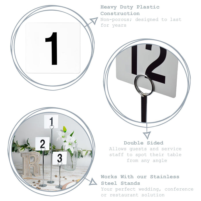 Plastic Table Numbers - 1 to 100