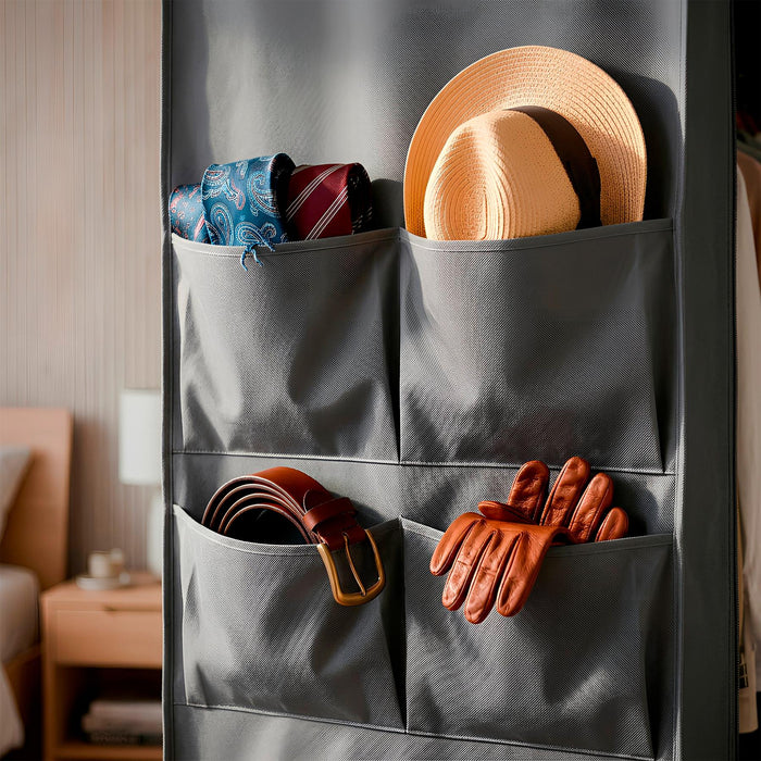 Portable Fabric Wardrobe - 130 x 45 x 167cm - Grey